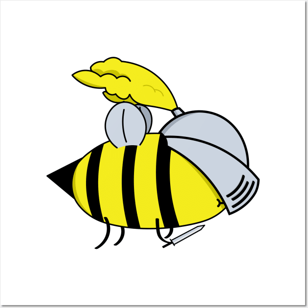 The Bee Knight Known As Sir Bumbly Wall Art by DMK